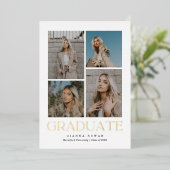 Diplômé Prestige Diplôme Photo Invitation (Debout devant)