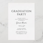 Diplômé Prestige Diplôme Photo Invitation (Verso)