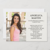 Diplôme recto-verso 3 Détails photo Faire-part (Devant)