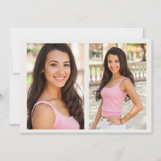 Diplôme recto-verso 3 Détails photo Faire-part (Dos)