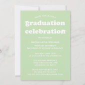 DIPLÔME RÉTRO MODERNE | INVITATION À LA DIPLÔME (Dos)