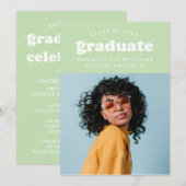 DIPLÔME RÉTRO MODERNE | INVITATION À LA DIPLÔME (Devant / Derrière)
