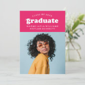 DIPLÔME RÉTRO MODERNE | INVITATION À LA DIPLÔME (Debout devant)