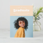 DIPLÔME RÉTRO MODERNE | INVITATION À LA DIPLÔME (Debout devant)
