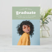 DIPLÔME RÉTRO MODERNE | INVITATION À LA DIPLÔME (Debout devant)