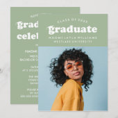 DIPLÔME RÉTRO MODERNE | INVITATION À LA DIPLÔME (Devant / Derrière)