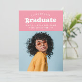 DIPLÔME RÉTRO MODERNE | INVITATION À LA DIPLÔME (Debout devant)
