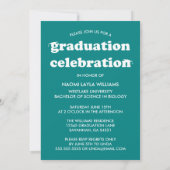 DIPLÔME RÉTRO MODERNE | INVITATION À LA DIPLÔME (Dos)