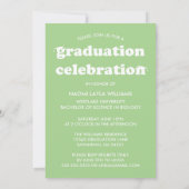 DIPLÔME RÉTRO MODERNE | INVITATION À LA DIPLÔME (Dos)