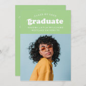 DIPLÔME RÉTRO MODERNE | INVITATION À LA DIPLÔME (Devant / Derrière)