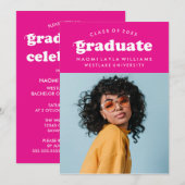 DIPLÔME RÉTRO MODERNE | INVITATION À LA DIPLÔME (Devant / Derrière)