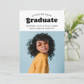 DIPLÔME RÉTRO MODERNE | INVITATION À LA DIPLÔME (Debout devant)