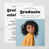 DIPLÔME RÉTRO MODERNE | INVITATION À LA DIPLÔME (Devant / Derrière)