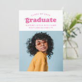 DIPLÔME RÉTRO MODERNE | INVITATION À LA DIPLÔME (Debout devant)
