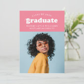 DIPLÔME RÉTRO MODERNE | INVITATION À LA DIPLÔME (Debout devant)