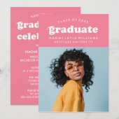 DIPLÔME RÉTRO MODERNE | INVITATION À LA DIPLÔME (Devant / Derrière)