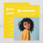 DIPLÔME RÉTRO MODERNE | INVITATION À LA DIPLÔME (Devant / Derrière)