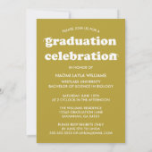 DIPLÔME RÉTRO MODERNE | INVITATION À LA DIPLÔME (Dos)