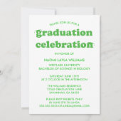 DIPLÔME RÉTRO MODERNE | INVITATION À LA DIPLÔME (Dos)