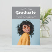 DIPLÔME RÉTRO MODERNE | INVITATION À LA DIPLÔME (Debout devant)