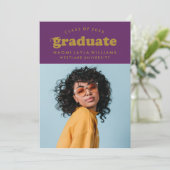 DIPLÔME RÉTRO MODERNE | INVITATION À LA DIPLÔME (Debout devant)