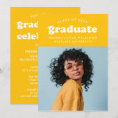 DIPLÔME RÉTRO MODERNE | INVITATION À LA DIPLÔME (Devant / Derrière)