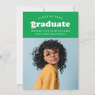 DIPLÔME RÉTRO MODERNE INVITATION À LA DIPLÔME