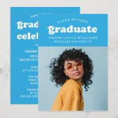DIPLÔME RÉTRO MODERNE | INVITATION À LA DIPLÔME (Devant / Derrière)