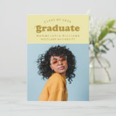 DIPLÔME RÉTRO MODERNE | INVITATION À LA DIPLÔME (Debout devant)