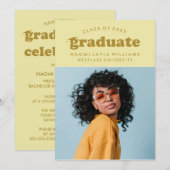 DIPLÔME RÉTRO MODERNE | INVITATION À LA DIPLÔME (Devant / Derrière)