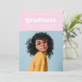 DIPLÔME RÉTRO MODERNE | INVITATION À LA DIPLÔME (Debout devant)