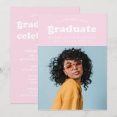 DIPLÔME RÉTRO MODERNE | INVITATION À LA DIPLÔME (Devant / Derrière)