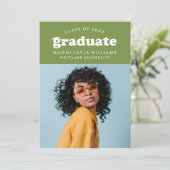DIPLÔME RÉTRO MODERNE | INVITATION À LA DIPLÔME (Debout devant)