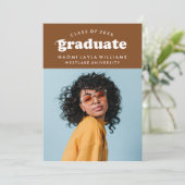 DIPLÔME RÉTRO MODERNE | INVITATION À LA DIPLÔME (Debout devant)