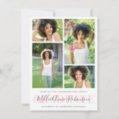 Diplômé Script 4 Photos Faire-part de diplôme (Devant)