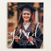 Diplômé Simple Script Moderne Photo Classique (Devant)