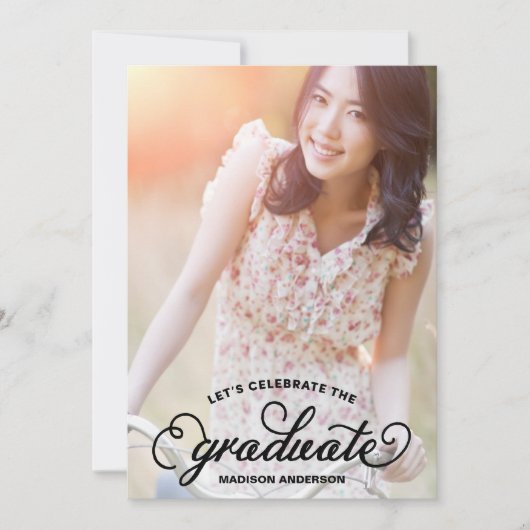 DIPLÔMÉ SUEET| INVITATION DE LA FÊTE DE DIPLÔME (Devant)