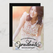 DIPLÔMÉ SUEET| INVITATION DE LA FÊTE DE DIPLÔME (Devant / Derrière)