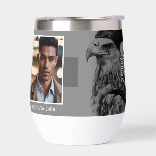 Diplôme Unique Deux Photo Drinkware (Gauche)