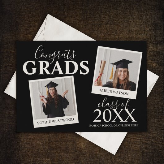 Diplômés ensemble | 2 Invitation photo