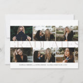 Diplômés modernes multi-photo Faire-part de deuxiè (Devant)