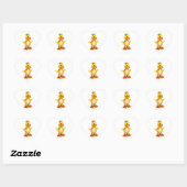 Dippy the Duckling Heart-Shaped Stickers (Feuille)