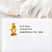 Dippy the Duckling Retourner les étiquettes d'adre (En situation)