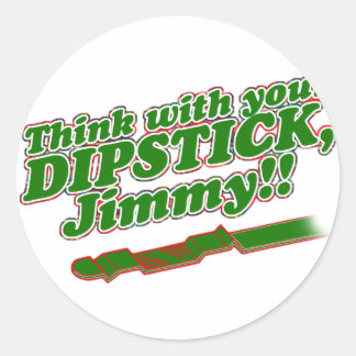 Dipstick Ronde Sticker