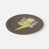 Dipthongs Engels leren met phonics Papieren Bordje (Gekanteld)