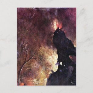 Diptych met beelden van de hel briefkaart