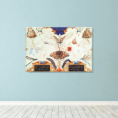 Diptych met bloemen en insecten, 1591 canvas afdruk (Insitu (Houten vloer))