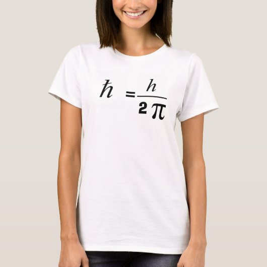 Dirac's Constant T-shirt (Voorkant)