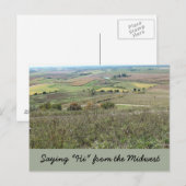 Dire "Bonjour" de la carte postale du Midwest (Devant / Derrière)