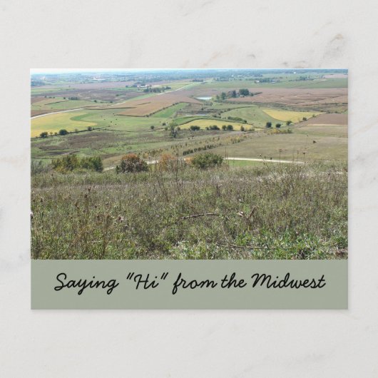 Dire "Bonjour" de la carte postale du Midwest (Devant)
